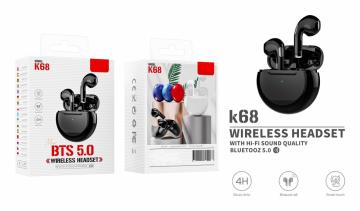 K68 Bluetooth Earphones