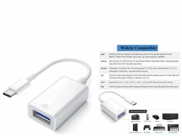 ELLITECK GL-161 Adattatore USB-C a USB Cavo OTG USB CAMERA