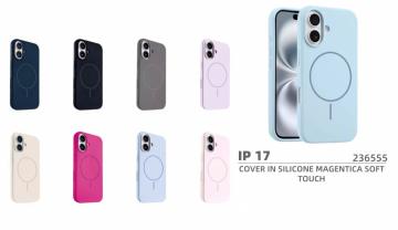 ELLITECK IPHONE 17 COVER IN SILICONE MAGENTICA SOFT TOUCH