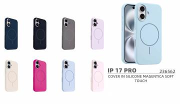 ELLITECK IPHONE 17 PRO COVER IN SILICONE MAGENTICA SOFT TOUCH