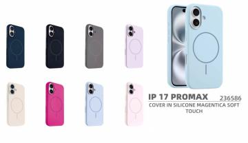 ELLITECK IPHONE 17 PROMAX COVER IN SILICONE MAGENTICA SOFT TOUCH