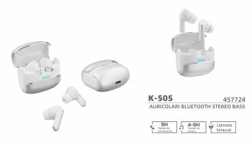 ELLITECK K-505 AURICOLARI BLUETOOTH STEREO BASS