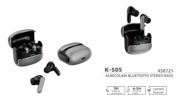 ELLITECK K-505 AURICOLARI BLUETOOTH STEREO BASS