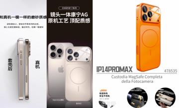 ELLITECK IP14 PROMAX Custodia MagSafe Completa della Fotocamera