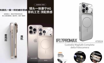 ELLITECK IP17 PROMAX Custodia MagSafe Completa della Fotocamera