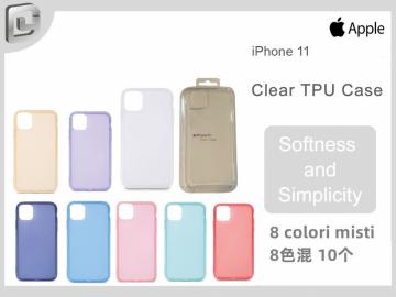apple iPhone 11 silicone case 8colori misti