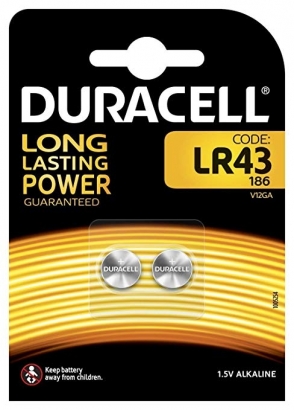 Duracell pile lr43 1.5v
