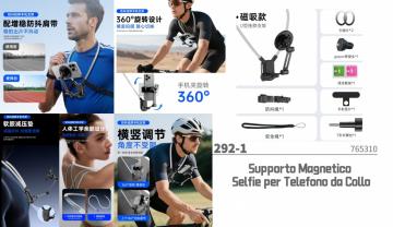 ELLITECK 292 Supporto Selfie per Telefono da Collo