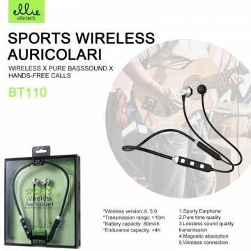 Ellie BT110 auricolari bluetooth da sporto con magnete