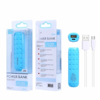 Ellie PB106 powerbank, 1A, 2600mAh