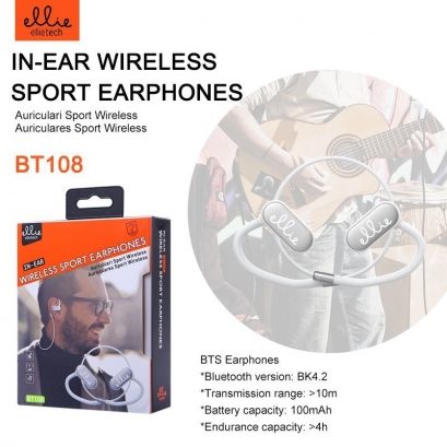 Ellie BT108 auricolare wireless da sport in-ear
