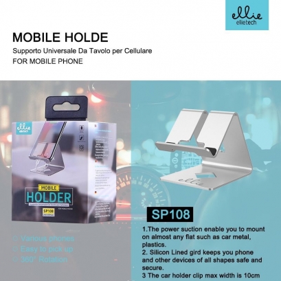 Ellie SP108 supporto da tavolo per cellulare universale