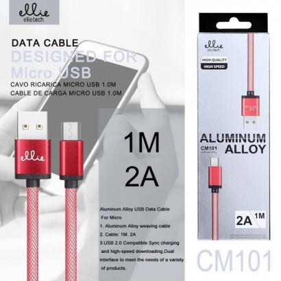 Ellie CM101 cavo microusb, 2a, 1m