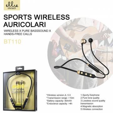 Ellie BT110 auricolari bluetooth da sporto con magnete