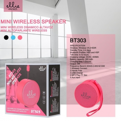 Ellie BT303 Mini Altoparlante Wireless