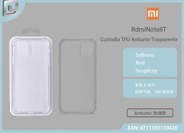 CUSTODIA TPU ANTIURTO TRASPARENTE REDMI NOTE 8T