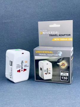 UNIVERSAL TRAVEL ADAPTOR 2USB