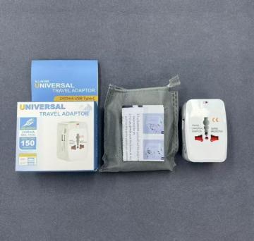 UNIVERSAL TRAVEL ADAPTOR TYPE-C+2USB