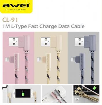 AWEI CL-91 CAVO A 90 GRADI LIGHTNING FAST CHANGE 1 M