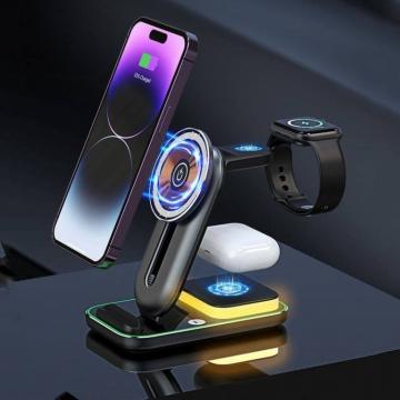 4 IN 1 Magnetic Wireless Charging Stand NERO