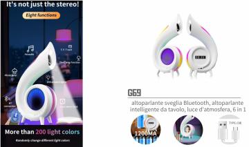 ELLITECK G69 Altoparlante multifunzione a conchiglia