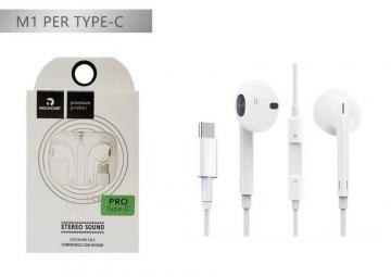 Rockcom auricolare M1 pro Type-c stereo earphones