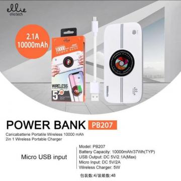 Ellie PB207 PowerBank con ricarica wreless 10000mAh