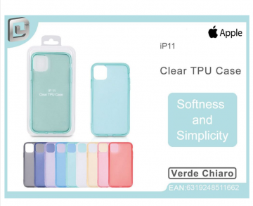 COVER PER IPHONE 11 CLEAR TPU CASE