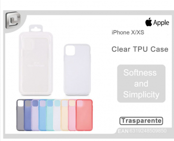 Cover per iphone X/XS clear TPU case