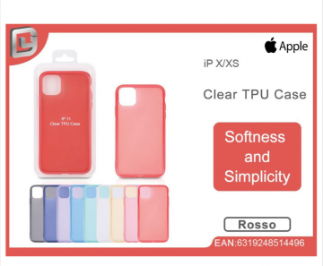 Cover per iphone X/XS clear TPU case