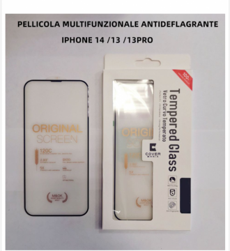 Pellicola multifunzionale antideflagrante PER IPHONE 14 /13 /13PRO