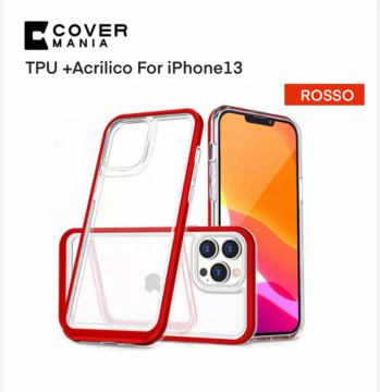 COVER IPHONE 13 TPU PCACRILICO