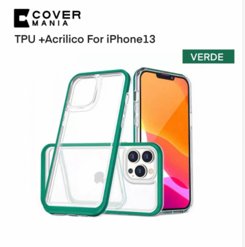 COVER IPHONE 13 TPU PCACRILICO