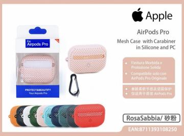 Custodia per AirPods Pro con Moschettone/Silicone Pc