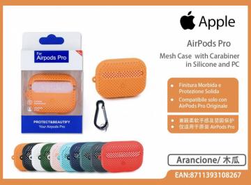 Custodia per AirPods Pro con Moschettone/Silicone Pc