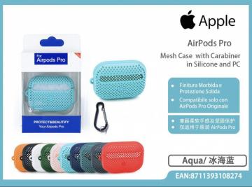 Custodia per AirPods Pro con Moschettone/Silicone Pc