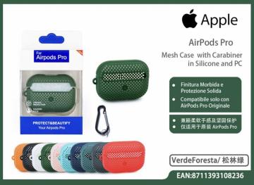 Custodia per AirPods Pro con Moschettone/Silicone Pc