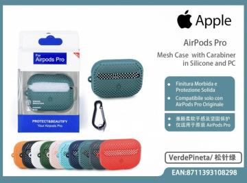 Custodia per AirPods Pro con Moschettone/Silicone Pc