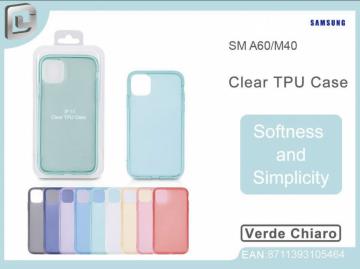 COVER PER SAMSUNG A60/M40 CLEAR TPU CASE