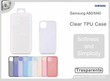 COVER PER SAMSUNG A60/M40 CLEAR TPU CASE