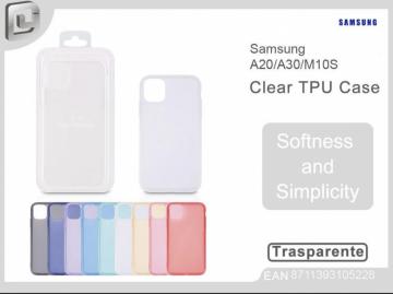 COVER PER SAMSUNG A20/A30/M10 CLEAR TPU CASE