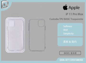 CUSTODIA TPU BASIC TRASPARENTE IPHONE 11 PRO MAX