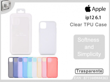 COVER PER IPHONE 12 PRO 6.1 CLEAR TPU CASE