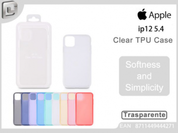 COVER PER IPHONE 12 5.4 CLEAR TPU CASE