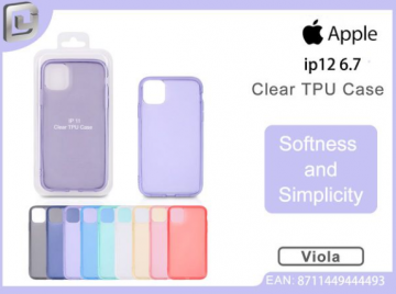 COVER PER IPHONE 12 PRO MAX 6.7 CLEAR TPU CASE