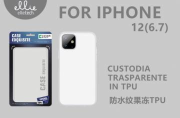 ELLIE CUSTODIA IPHONE 12 6.7 TRASPARENTI IN TPU