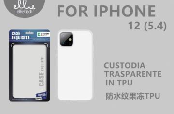 ELLIE CUSTODIA IPHONE 12 5.4 TRASPARENTI IN TPU