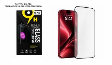 ELLITECK IP18 PRO TRASPARENTE ULTRA VETRO TEMPERATO*10