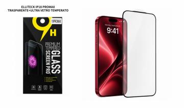 ELLITECK IP18 PROMAX TRASPARENTE ULTRA VETRO TEMPERATO*10