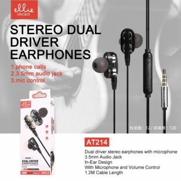 ELLIE AT214 AURICOLARE IN-EAR MIC+VOL